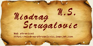Miodrag Strugalović vizit kartica